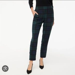 J. Crew Factory Women's Jamie Pants Blackwatch Tartan Plaid